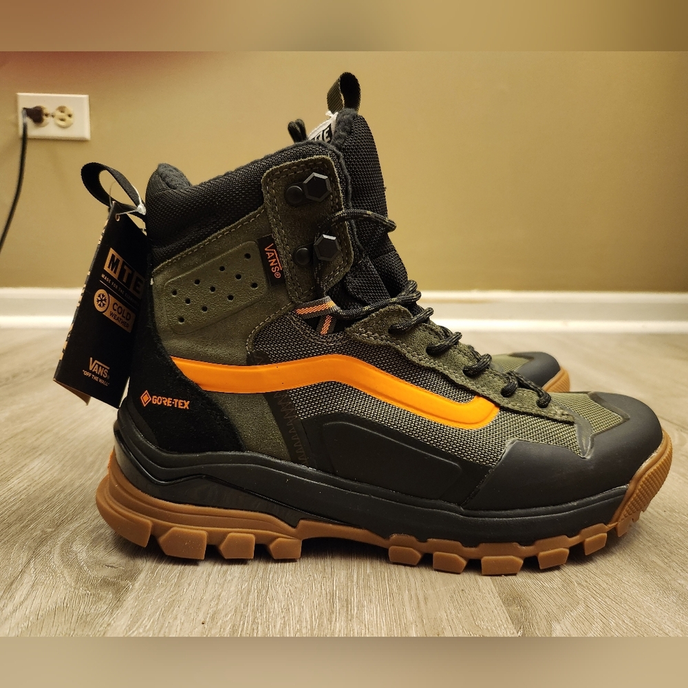 Vans MTE-3 UltraRange Exo Hi Gore-Tex Boots Mens Size 8 Olive Orange NEW No Box - Picture 3 of 8